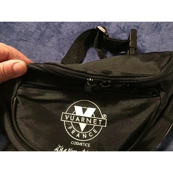 NEW Vuarnet France Vintage Black Fanny Waist Bag - Picture 2 of 6